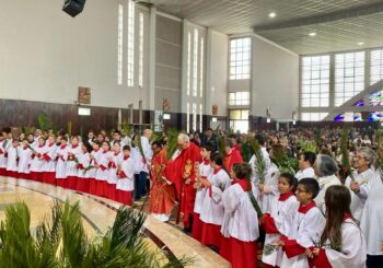 Semana Santa inicia-se  com Domingo de Ramos na Paróquia Santa Terezinha
